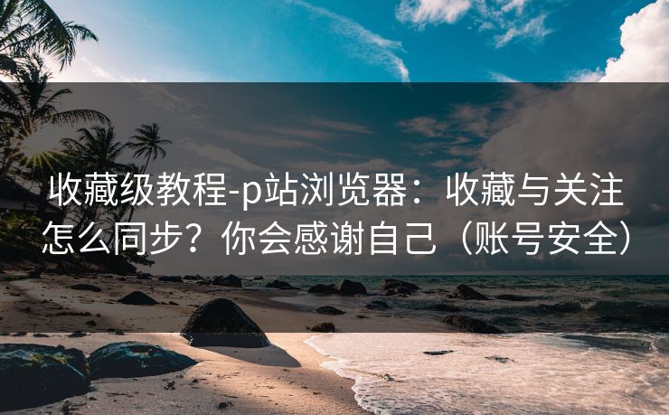 收藏级教程-p站浏览器：收藏与关注怎么同步？你会感谢自己（账号安全）